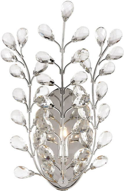 Atlas Lighting and Home ATL-WL11057-CH Crystique Contemporary Crystal Polished Chrome Wall Lighting 
