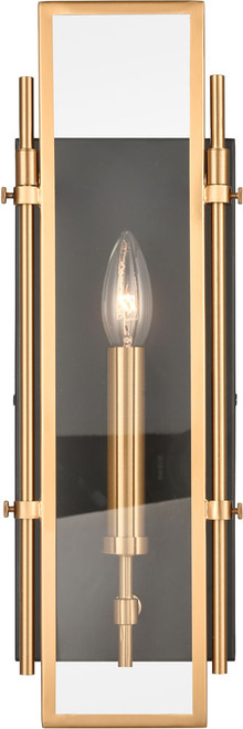Atlas Lighting and Home ATL-WL11109-GD Mechanist Gold / Matte Black Lamp Sconce 