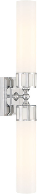 Atlas Lighting and Home ATL-WL11024-CH Astor Chrome 2-Light Bathroom Wall Sconce 