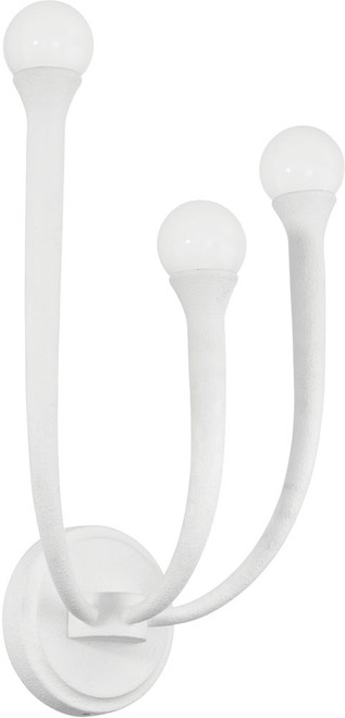 Thesis Lighting 207255A Dahlia Contemporary Plaster White LED Sconce Lighting 