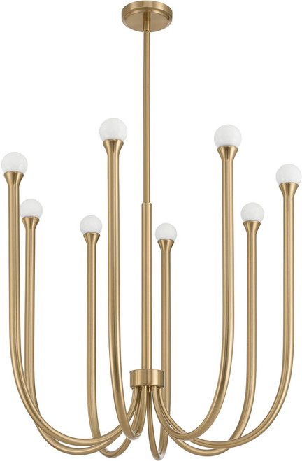 Thesis Lighting 207258A Dahlia Modern Brass LED Chandelier Lighting 
