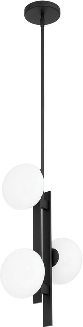 Thesis Lighting 207385A Julep Contemporary Matte Black LED Mini Ceiling Pendant Light 