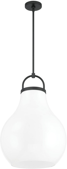Thesis Lighting 207652A Mansfield Modern Matte Black Pendant Hanging Light 
