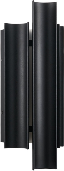 Thesis Lighting 207724A Kestrel Modern Textured Black LED 16" Outdoor Wall Sconce Light 