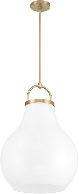 Thesis Lighting 207655A Mansfield Contemporary Champagne Gold Hanging Light Fixture 