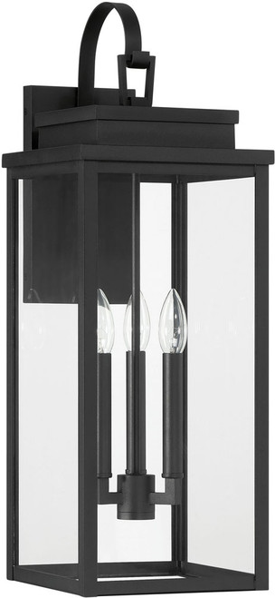 Thesis Lighting 207743A Hillside Contemporary Textured Black 25" Outdoor Wall Light Sconce 