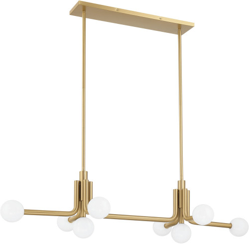 Thesis Lighting 207355A Stockholm Modern Champagne Gold LED Lighting Chandelier 