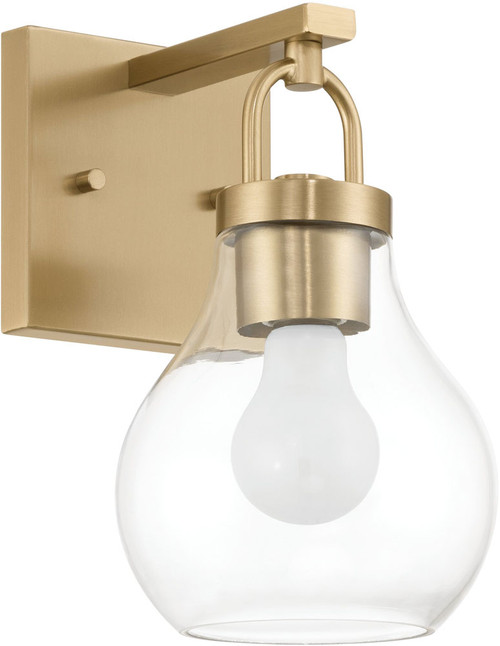 Thesis Lighting 207638A Mansfield Modern Champagne Gold Lighting Sconce 