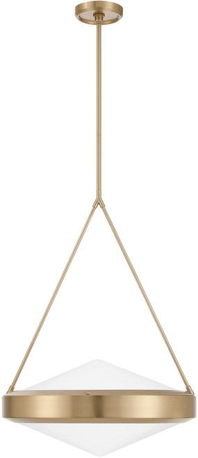 Thesis Lighting 207425A Agate Contemporary Champagne Gold / Opal Hanging Light 