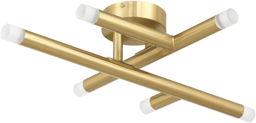 Thesis Lighting 207303A Manhattan Modern Brushed Gold LED Overhead Lighting Fixture 