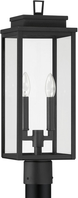 Thesis Lighting 207745A Hillside Modern Textured Black Outdoor Post Lighting 