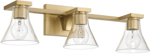 Thesis Lighting 207658A Gilford Modern Champagne Gold 3-Light Bathroom Sconce 