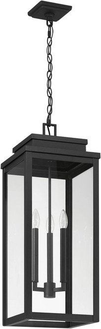 Thesis Lighting 207748A Hillside Modern Textured Black 11" Outdoor Pendant Lamp 