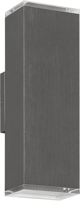 Thesis Lighting 207736A Jasper Modern Graphite LED 14" Outdoor Wall Sconce Lighting 
