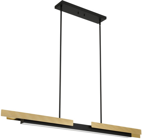 Thesis Lighting 207775A Grazia Matte Black / Brushed Gold LED Island Light Fixture 