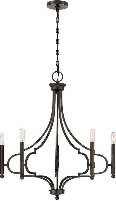 Savoy House 1-5999-5-15 Woodlawn Mediterranean Bronze Hanging Chandelier 
