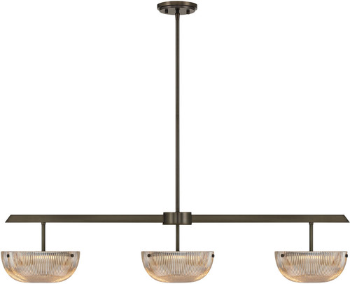 Savoy House 1-1250-3-15 Hubbard Mediterranean Bronze LED Island Light Fixture 
