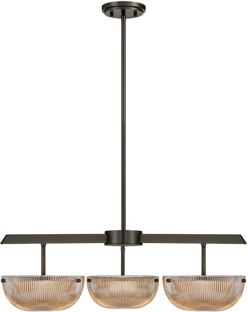 Savoy House 1-1251-3-15 Hubbard Modern Mediterranean Bronze LED Hanging Chandelier 