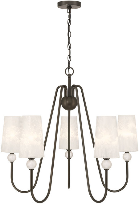 Savoy House 1-1350-5-15 Sheldon Contemporary Mediterranean Bronze Chandelier Light 