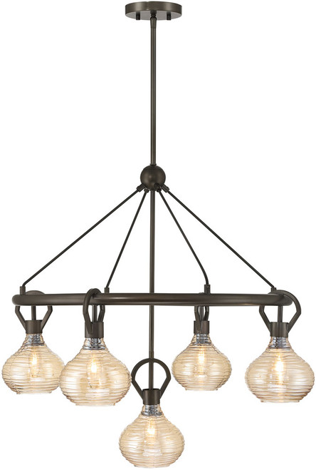 Savoy House 1-2276-5-15 Sheriden Mediterranean Bronze Hanging Chandelier 