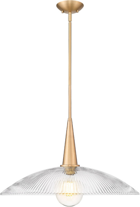Z-Lite 3051P24-MGLD Lunelle Contemporary Modern Gold 24" Hanging Pendant Lighting 