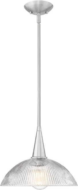 Z-Lite 3051P12-BN Lunelle Contemporary Brushed Nickel 12" Drop Ceiling Lighting 