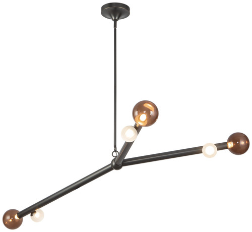Kuzco Lighting CH32853-UB/AM Reese Modern Urban Bronze LED Chandelier Lighting 