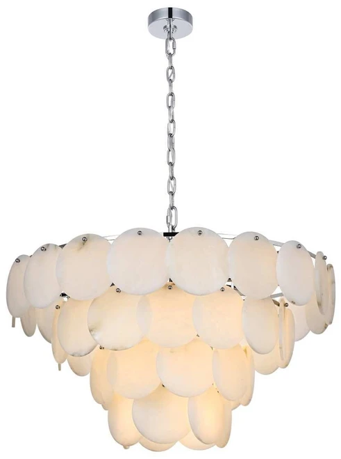 Elegant Lighting 1010D32C-11ST Charlotte Modern Chrome 32" Drop Lighting 