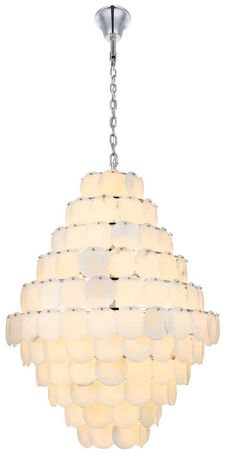 Elegant Lighting 1010G42C-11ST Charlotte Contemporary Chrome 42.5" Hanging Lamp 