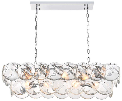 Elegant Lighting 1010D36C-01CR Charlotte Chrome Kitchen Island Light 