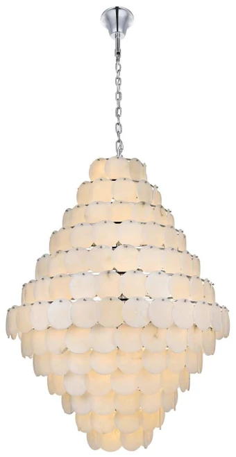 Elegant Lighting 1010G48C-11ST Charlotte Contemporary Chrome 48" Pendant Lighting 