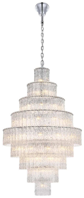 Elegant Lighting 1015G40C-03GL Georgina Chrome 40" Entryway Light Fixture 
