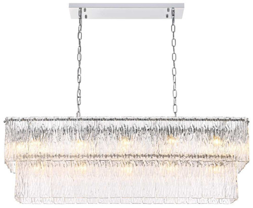 Elegant Lighting 1015D42C-03GL Georgina Chrome Island Lighting 