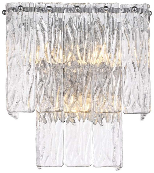 Elegant Lighting 1015W10C-03GL Georgina Modern Chrome 10.5" Bath Lighting Fixture 