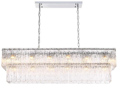 Elegant Lighting 1015D48C-03GL Georgina Chrome Kitchen Island Light 