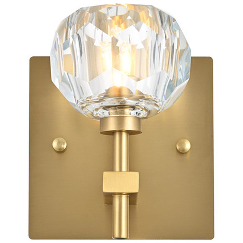 Elegant Lighting 3509W6G Graham Modern Crystal Gold Sconce Lighting 