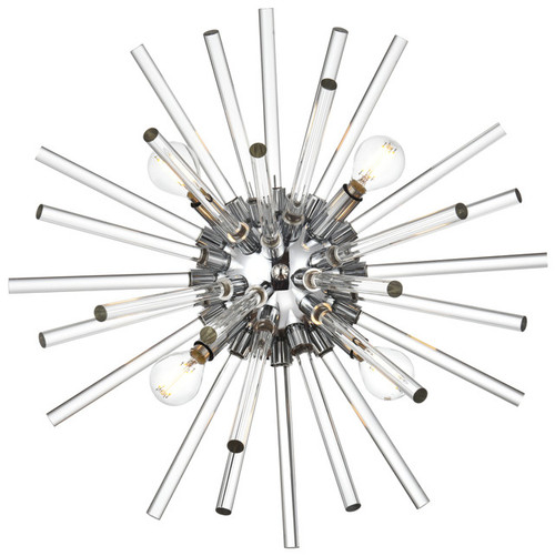 Elegant Lighting 2502W18C Sienna Modern Crystal Chrome Lighting Sconce 