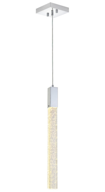 Elegant Lighting 2066D5C Weston Contemporary Crystal Chrome Mini Lighting Pendant 