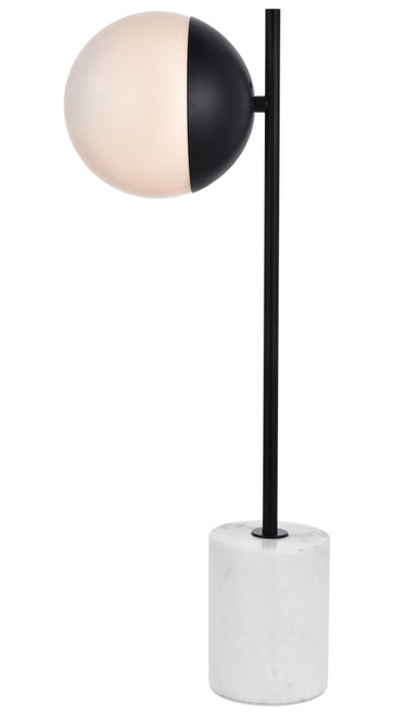 Elegant Lighting LD6104BK Eclipse Modern Black Table Lamp 
