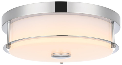 Elegant Lighting LD304F12C Kolson Modern Chrome LED 12" Flush Mount Light Fixture 