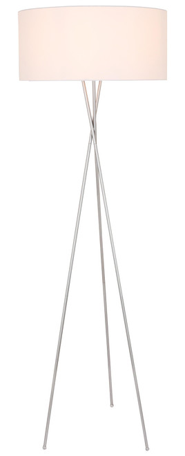 Elegant Lighting LD6190S Cason Modern Silver Floor Lamp 