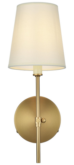 Elegant Lighting LD6004W6SG Mel Contemporary Satin Gold Lamp Sconce 
