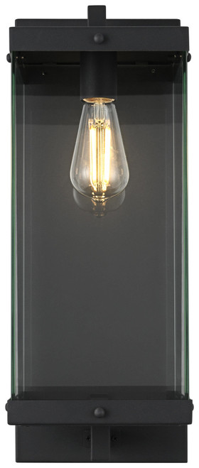 Elegant Lighting OD408W21BK Julien Modern Black 21" Outdoor Wall Lighting Sconce 