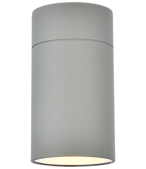 Elegant Lighting LDOD4039S Raine Modern Silver 8" Outdoor Wall Lighting Sconce 