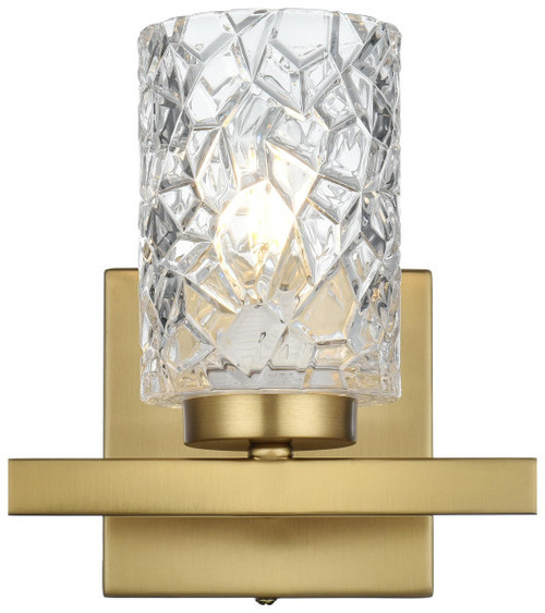 Elegant Lighting LD7025W7SG Cassie Modern Satin Gold Lighting Wall Sconce 