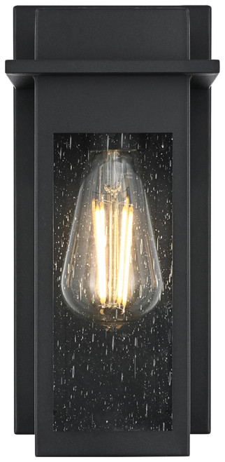 Elegant Lighting OD362W11BK Dunton Contemporary Black 11" Outdoor Light Sconce 