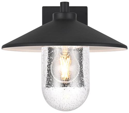 Elegant Lighting OD416W10BK Scott Modern Black Exterior Wall Lamp 