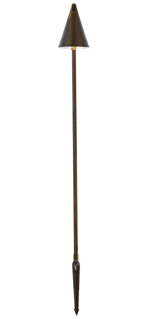 Elegant Lighting P806 Chanterelle Antique Brass Exterior Landscaping Light 
