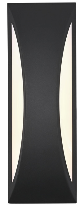 Elegant Lighting OD407W14BK Zayn Contemporary Black LED Outdoor Lighting Sconce 