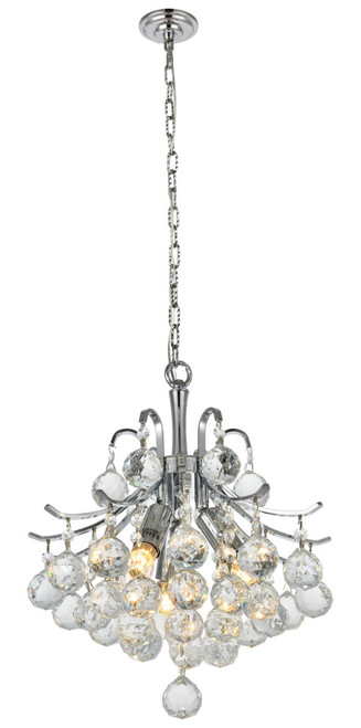 Elegant Lighting V8000D12C/RC Toureg Crystal Chrome 12" Lighting Pendant 